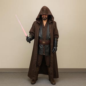 Anakin Skywalker Costume for Men With Shoes And Belt , Anakin Skywalker Cosplay, Jedi Knight Cosplay, Brown Robe Tunic, Halloween Costume