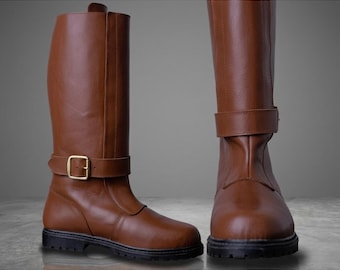 Benutzerdefinierte Obi-Wan inspiriert Stiefel | Mace Windu Cosplay Schuhe