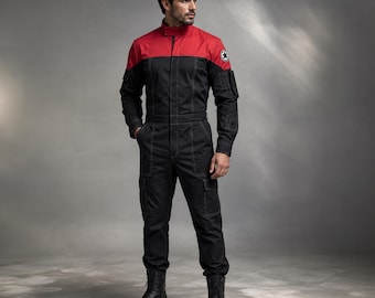 Pilot Suit with leather belt inspired by Cassian andor Season 2