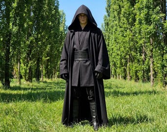 Darth Maul Cosplay Kostüm | Sith Robe, Lederhandschuhe, Stiefel, 501st Legion, Halloweenkostüm