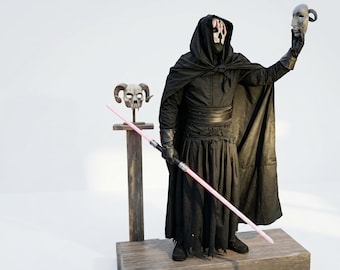Darth Nihilus Kostüm, Sith-Cosplay-Robe mit Maske, KOTOR Cosplay-Outfit