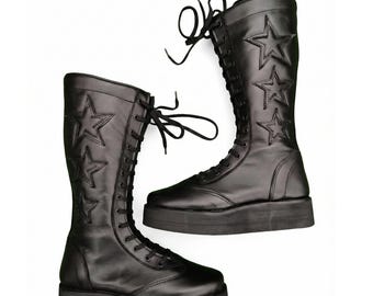Handgefertigte Wrestling Boots | Plateau Pumps