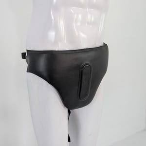 Darth Vader Codpiece | Black Leather Waist Armor | Screen Accurate Sith Cosplay Gear | Vader Cod Piece | Villain Costume Accessory