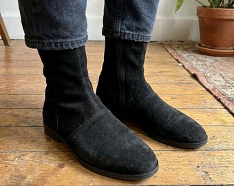 Imperial Guard Boots, Royal Guard Costume Footwear, Mid Calf Cosplay Boot,  Halloween Shoes