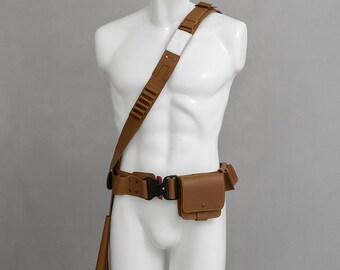 Mandalorian leren din djarin-cosplayriem | Bounty Hunter-pantseraccessoire