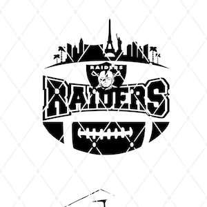 Descargas digitales de fútbol americano de los Raiders SVG PNG PDF Eps Jpg