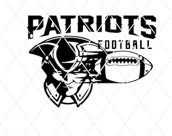 Patriot Football, Sports Team, SVG, PNG, EPS, pdf, jpg files for Cricut or Silhouette