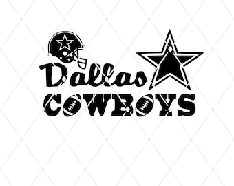 Star Cowboy Football Team SVG PNG, Cut File (Digital Download)