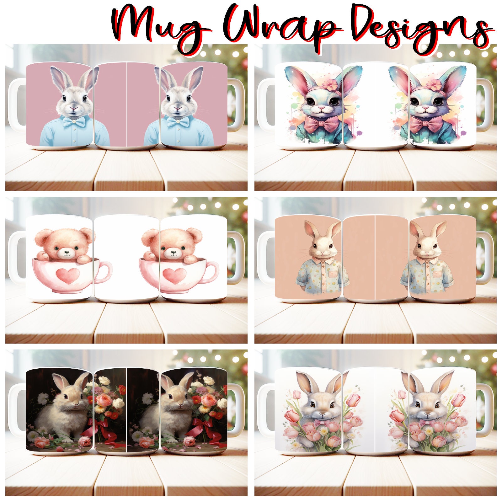 100 Valentines Day Mug Wrap Bundle Sublimation Designs PNG, 11oz and ...