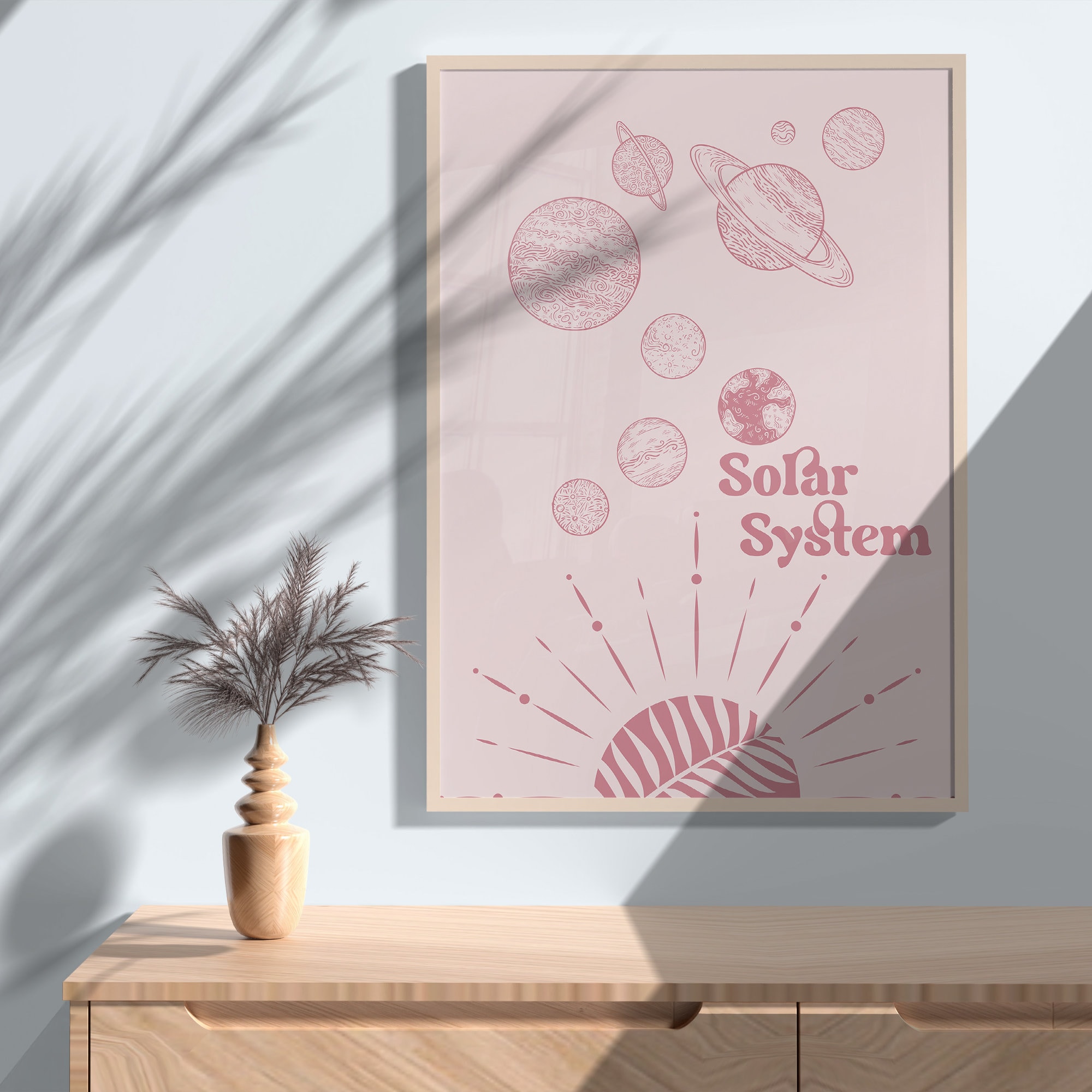 Solar System Poster Space Nursery Print Educational Kids - Etsy