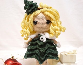 Crochet pine doll pdf pattern (amigurumi)