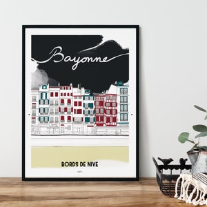 Póster BAYONA, las orillas del Nive