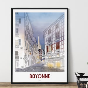 Poster of the Basque Country - Bayonne