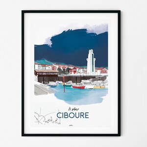CIBOURE Poster - Basque Country