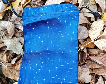 Silk Bag for Tarot or Runes | Satin Tarot pouch | Wrap for Tarot / Oracle / Runes | Tarot Sac Stars