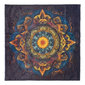 Altaardoek-mandala | 24 inch pluche tafelkleed | Mat voor tarot en runen | Wrap Tarot-lezing