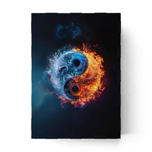 Scatolina, porta tarocchi, scatola del tesoro, scatola Yin Yang in legno, scatola di legno, scatola di legno per gioielli, scatola di legno per strega Tao