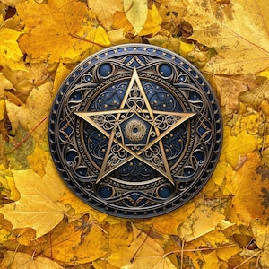 Altar Tile Pentacle , Pentagram Altar, Wall Decor, witchcraft altar, pentagram coaster