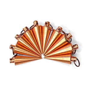 10 pcs Pure Copper Solid Dowsing Pendulums