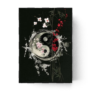Scatola piccola, porta tarocchi, scatola del tesoro, scatola di tarocchi Yin Yang in legno, scatola di legno, scatola di legno per gioielli, scatola di legno per streghe Tao