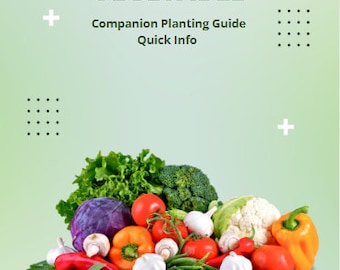 Guía de cultivo asociado de hortalizas, hoja de referencia para el jardín