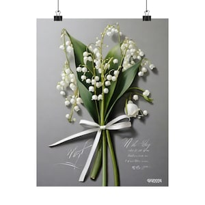 May Birth flower - Lily of the Valley Bouquet Almost Fragrant