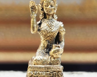Nangkwak Lady call richesse bonne chance et prospérité amulette pendentif thaïlandaise Nang Kwak argent bénédiction magique Idéal pour les commerçants et les entreprises de services