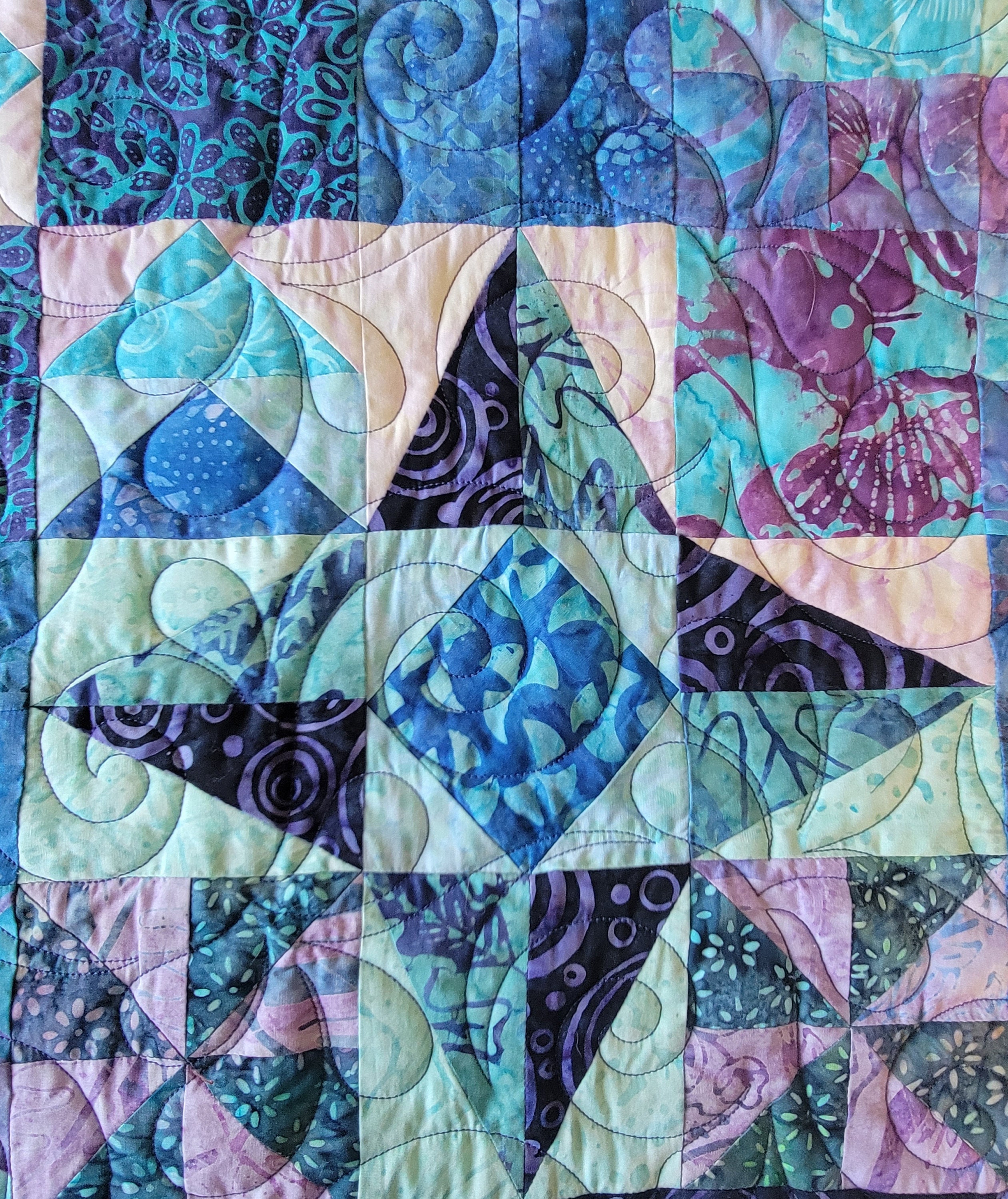 King Size Mystical Prism Quilt 101 X 101 Inches Handmade Etsy