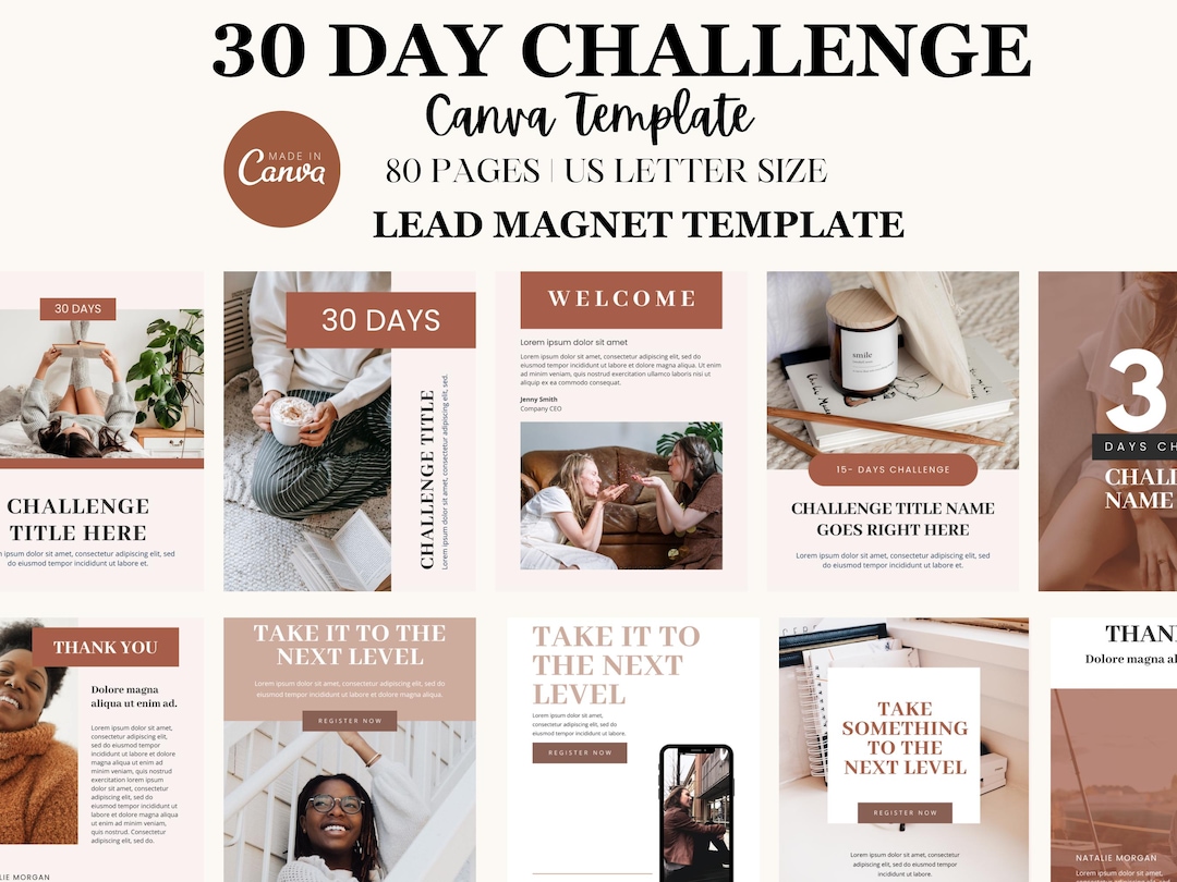 30 Day Challenge Canva Template | Lead Magnet (instant Download) - Etsy