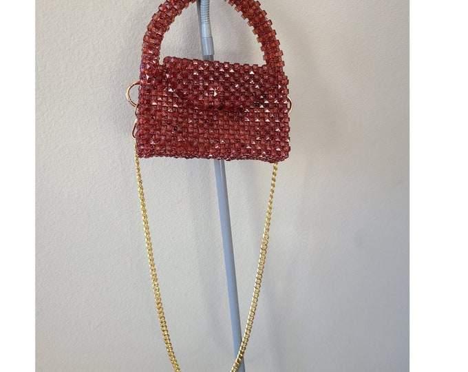 Fashionable Handmade Beaded Handbag for Women Bag Clutch Purse Party Wedding Evening Bags
