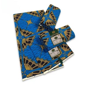 African Wax Print Ankara Cotton Fabric Dutch Wax Printed 100% Cotton Fabric Printed in Hollandaise 6 Yards