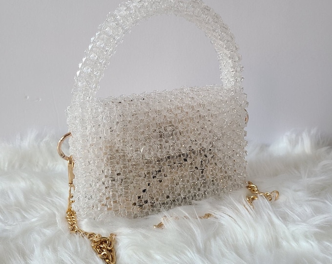 Fashionable Handmade Beaded Handbag for Women Bag Clutch Purse Party Wedding Evening Bags