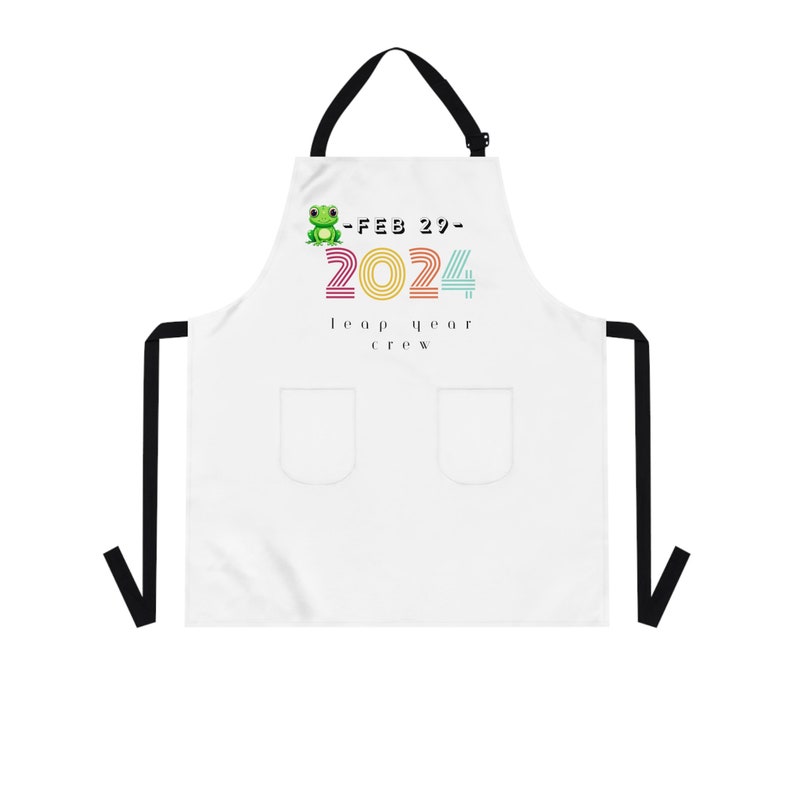 Leap Year Crew Apron, February 29 2024, Birthday Gift, Bday Gift for