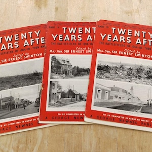 Nostalgic vintage 1938 &quot;Twenty Years After The Battlefields of 1914-18 Then and Now magazines published 1938 - part 13 to 15