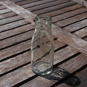 Retro vintage glass Coop 1/3 pint milk bottle - old school milk bottles