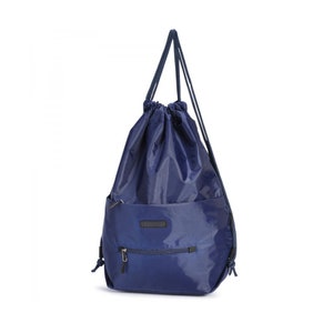 Blue Drawstring Bags, Drawstring Backpack, Lightweight Gym Bag, Yoga Bag, Workout Bag, Suspender Bag