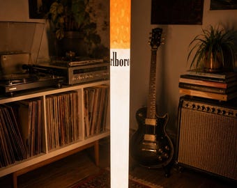 Pub Lamp - Iconic Cigarette Lamp as an LED Floor Lamp - Retro Decor for Old Buildings, Music Rooms and Lofts