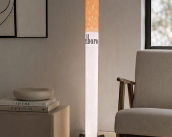 Gift for men - Unique LED cigarette lamp - Cool floor lamp for birthdays, Christmas and hobby rooms