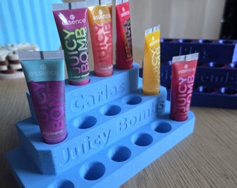 Lip gloss stand for Juicy Bombs – >Free personalization!< Available in different sizes and colors