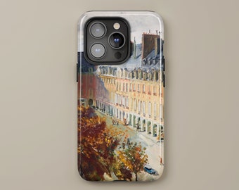 Vintage Paris Phone Case for iPhone, Aesthetic Phone Case with Vintage Paris Oil Painting, Gift for Paris Lovers, Famous Art Phone Case