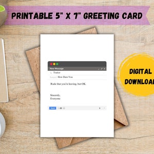 Nouvelle carte de travail ; Carte de départ ; Carte d'arrêt de travail ; carte que vous partez mais que vous allez bien ; carte de collègue ; Carte de patron ; TÉLÉCHARGEMENT NUMÉRIQUE