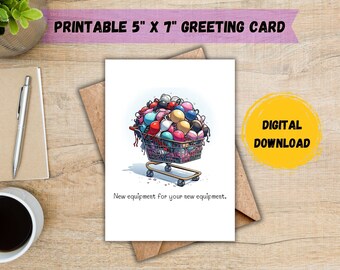 Boob Job Card: Funny Breast Augmentation Greeting Card (Digital Download)
