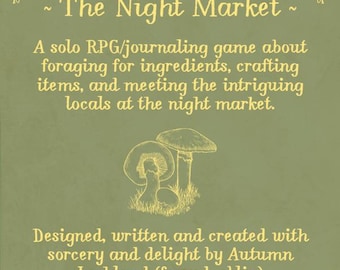 Nattmarknaden - ett solo-RPG/dagboksspel!