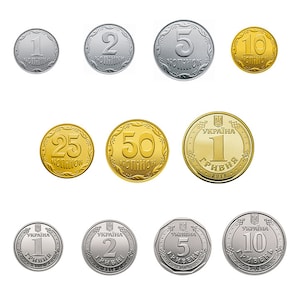 Ukraine Coins Set UNC (11 pcs) - 1 2 5 10 25 50 copeks, hryvnia. Ukrainian money