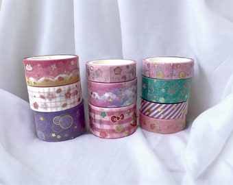 Kawaii Washi Tape - Colorful Masking Tape for Crafts - Cute Planner Decorations - Scrapbooking Tape