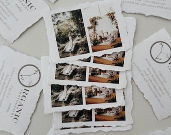 Art Print on Deckle Edge Paper | Hand-Torn Textured Prints | Custom printing Torn paper