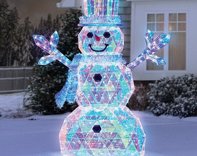 Prismatic Snowman Prelit, Christmas Snowman Lights, Christmas Party