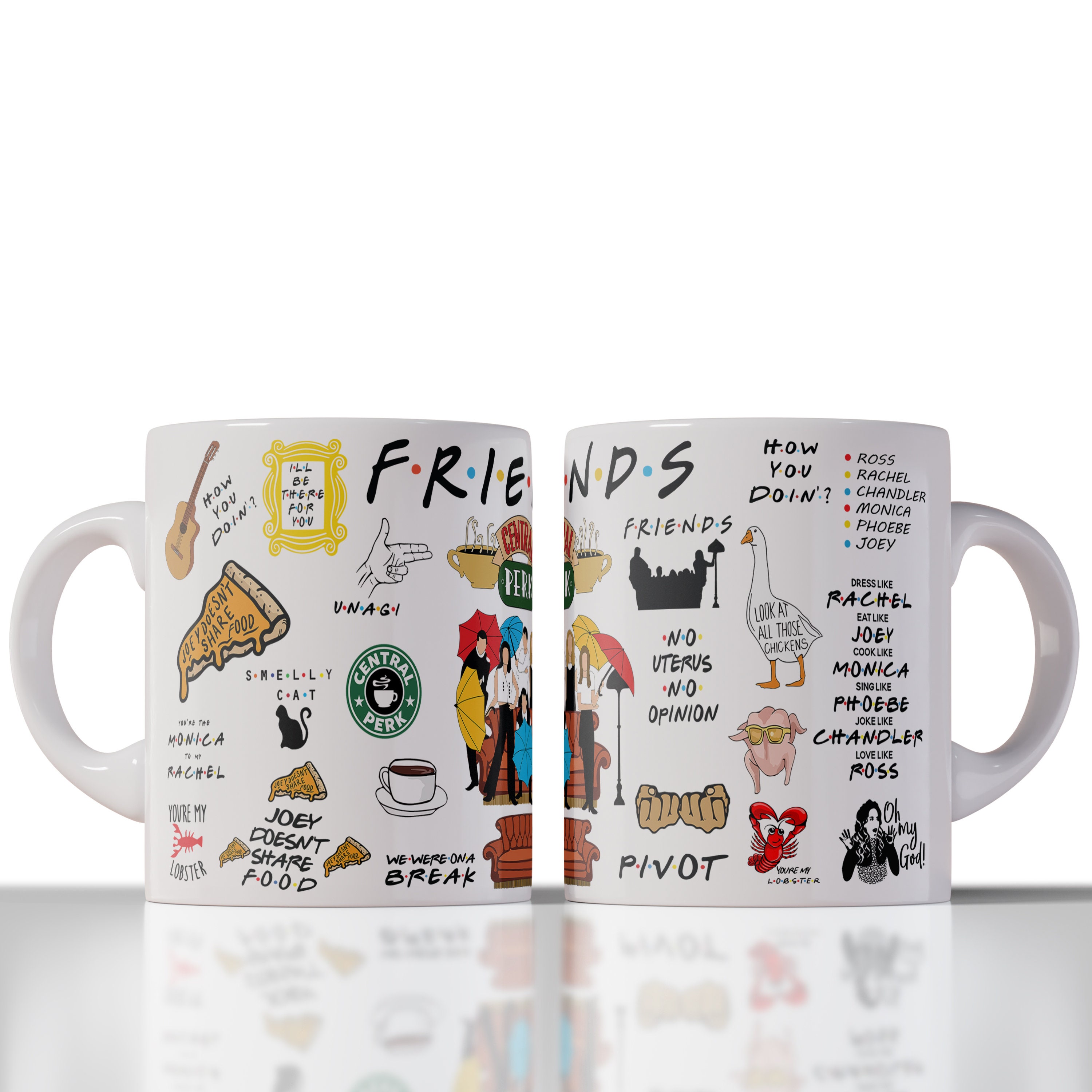 Friends Mugs - Hugsy Pattern Mug FRI3012 - Friends TV Show Shop