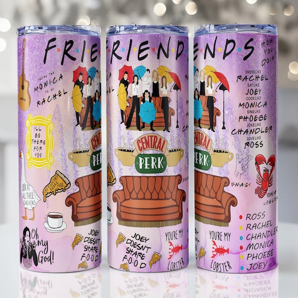 Friends 20 oz skinny tumbler wrap, Sublimation wrap, Digital Copy | PNG Digital File | INSTANT DOWNLOAD png