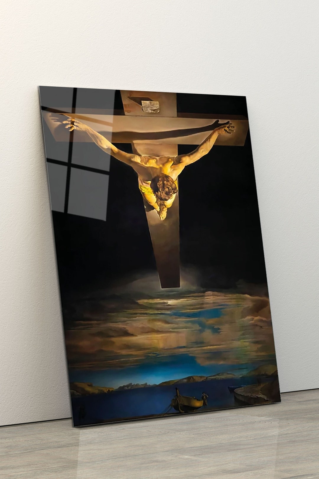 Christ of St John tempered Glass Wall Artabstract Wall Decorlarge Wall Artwall Hangingschrist
